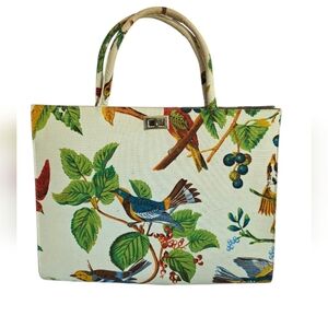 Margaret Smith Vintage 50s Bird Bag, Fabric, Colorful, Spring